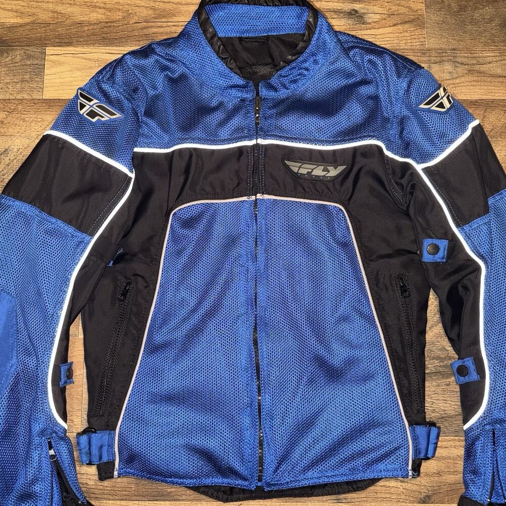 Fly Racing Motorcycle Jacket, Mens Small, Mesh, Armor, - Picture 3 of 7